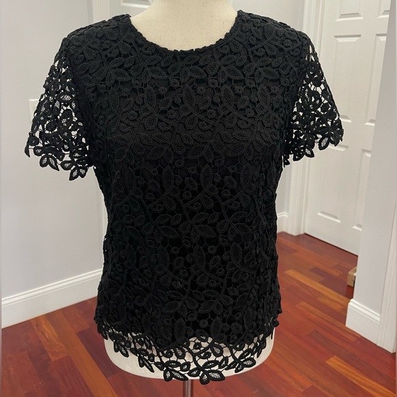Catherine Malandrino Crochet Blouse - Picture 2 of 9